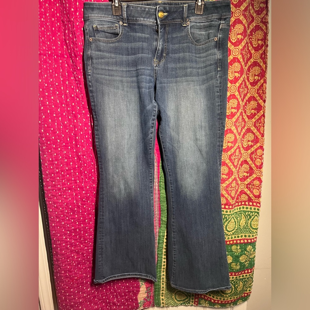American Eagle Kick Boot Jeans Womens 14 Reg Used